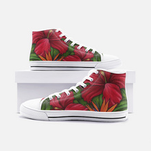 Load image into Gallery viewer, Tropical Garden High Top Canvas Shoes
