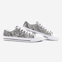 Load image into Gallery viewer, Grey Succulent Low Top Canvas Shoes