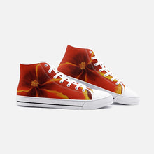 Load image into Gallery viewer, Red Hibiscus High Top Canvas Shoes