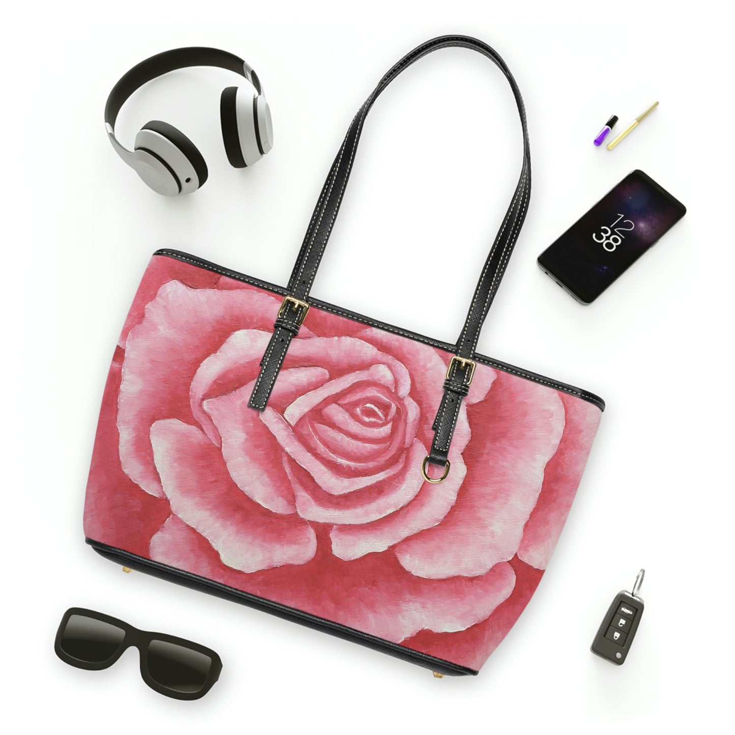 Coral Rose Handbag