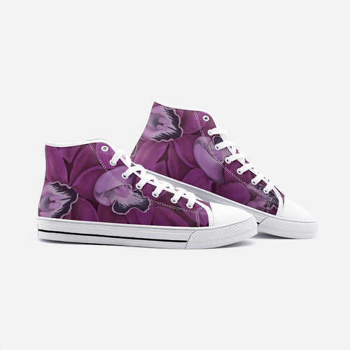 Fuchsia Orchid High Top Canvas Shoes