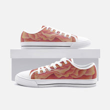 Load image into Gallery viewer, Tangerine Rose Low Top Canvas Shoes