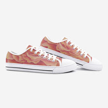 Load image into Gallery viewer, Tangerine Rose Low Top Canvas Shoes