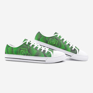 Emerald Succulent Low Top Canvas Shoes