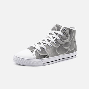 Grey High Top Canvas Shoes