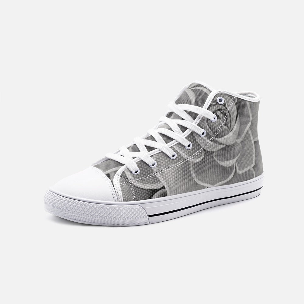 Grey High Top Canvas Shoes