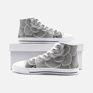 Grey High Top Canvas Shoes