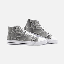 Load image into Gallery viewer, Grey High Top Canvas Shoes