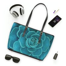 Load image into Gallery viewer, Teal Succulent Handbag