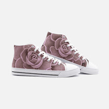 Load image into Gallery viewer, Blush Succulent High Top Canvas Shoes