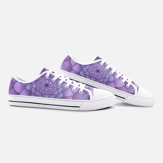 Lilac Succulent Low-top Sneakers