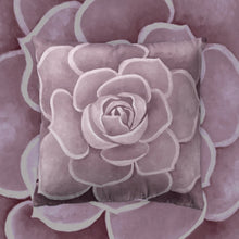 Load image into Gallery viewer, Light Pink Succulent Throw Pillow