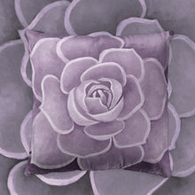 Load image into Gallery viewer, Lilac Succulent Throw Pillow