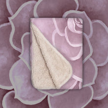 Load image into Gallery viewer, Light Pink Succulent Infant Sherpa Blanket