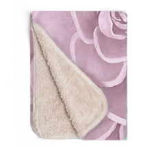 Load image into Gallery viewer, Light Pink Succulent Infant Sherpa Blanket